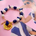 Lapis Lazuli White Jade Gemstone Bracelet
