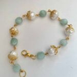 Baroque Pearls Aquamarine Bracelet