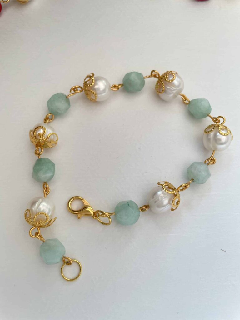 Baroque Pearls Aquamarine Bracelet