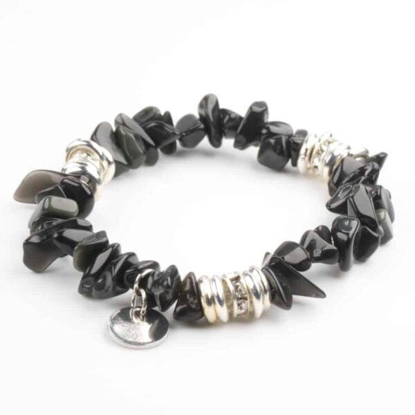 Black Onyx Silver Bracelet
