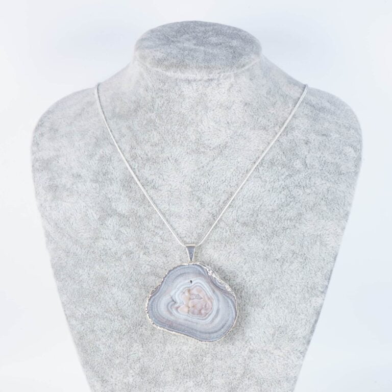 Geode Silver Necklace