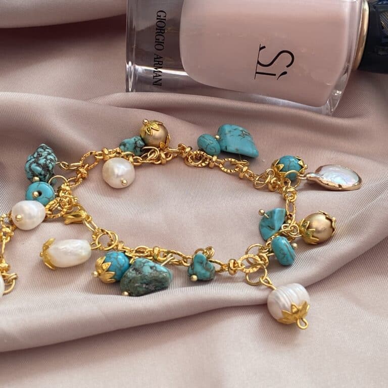 Baroque Pearl Turquoise Bracelet