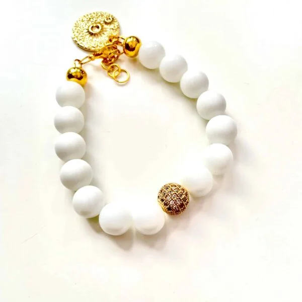 White Jade Posh Bracelet
