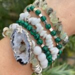 White Jade Silver Bracelet
