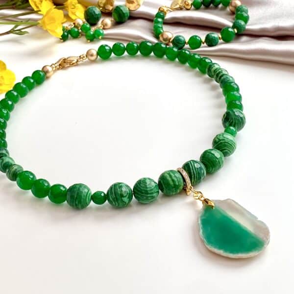 Green Jade Malachite Bracelet