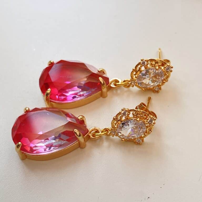 Baroque Pearl Pink Drop Earring