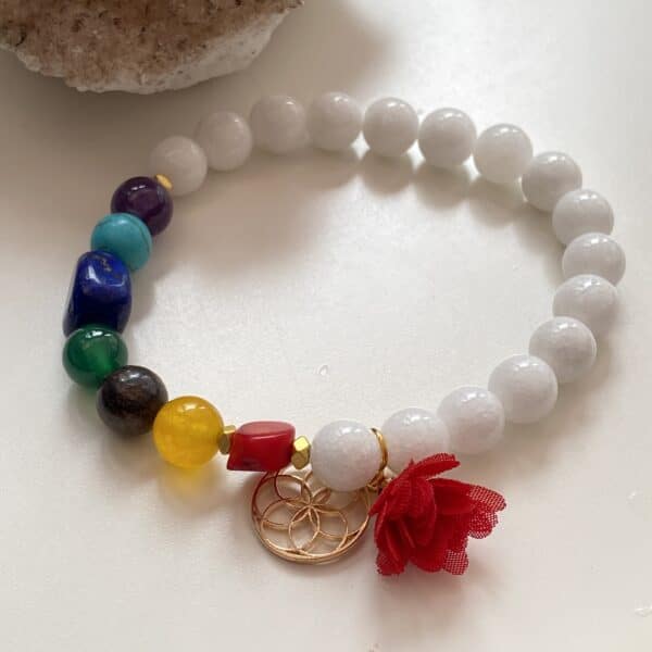 Chakra bracelets help to rebalance and harmonize the energy in your body. They have the power to draw out negative energy, including tension and pain, and stimulate positive, healing vitality. What's more, each of the seven chakra stones of the bracelet has its own unique healing properties.