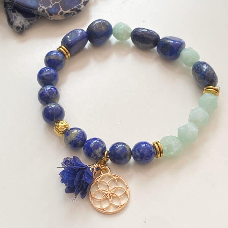Lapis Lazuli Amazonite Healing Bracelet