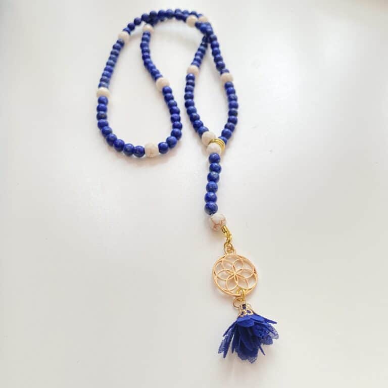 Lapis Lazuli Gemstone 108 Beads Mala Meditation