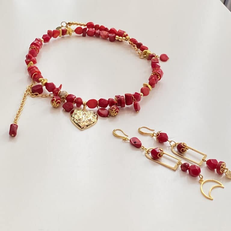 Red Coral Gypsy Chic Set