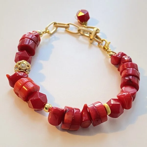 Red Coral Elegant Bracelet