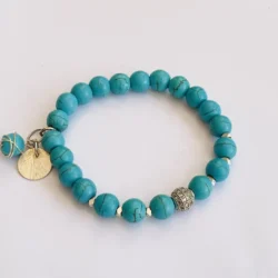 Turquoise Delicate Silver Bracelet