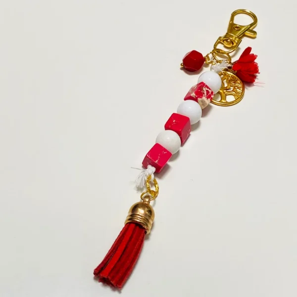 BagKey Chain Red Coral