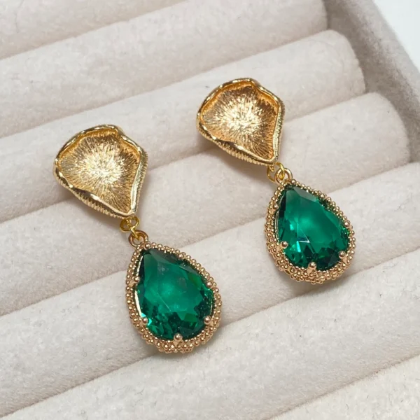 Green Zircon Earring