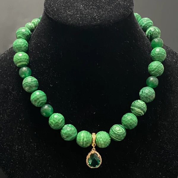 Malachite Green Jade Necklace