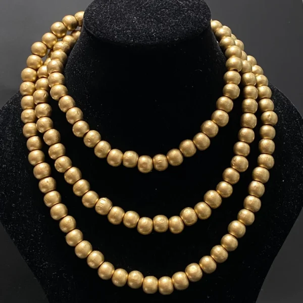 Gold Wood Luxury Necklace