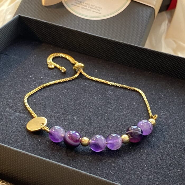 Amethyst Gold Bracelet 1