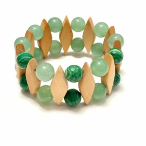 Aventurine Wood Luxury Bracelet