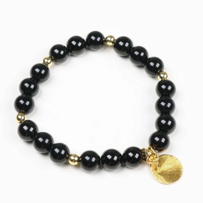 Black Onyx Gold Bracelet design and exceptional quality