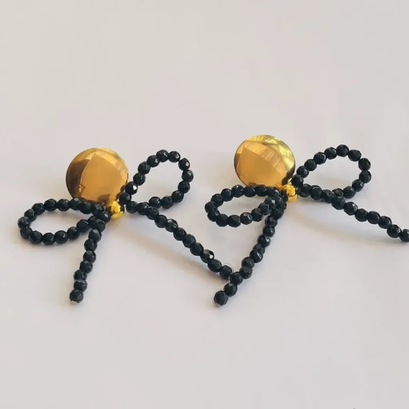 Black Tourmaline Lace Earring