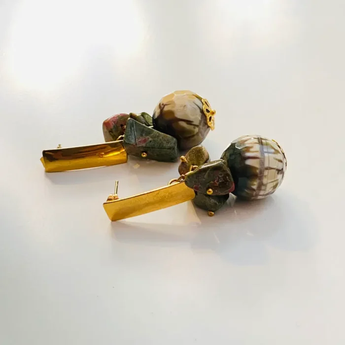 Green Gemstone Earring