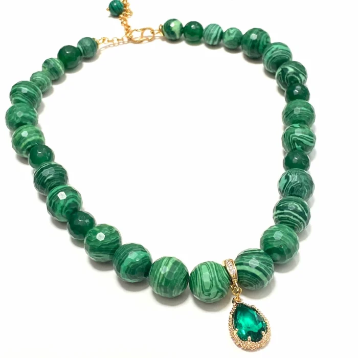 Malachite Green Jade Necklace