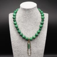 Malachite and Green Jade Necklace