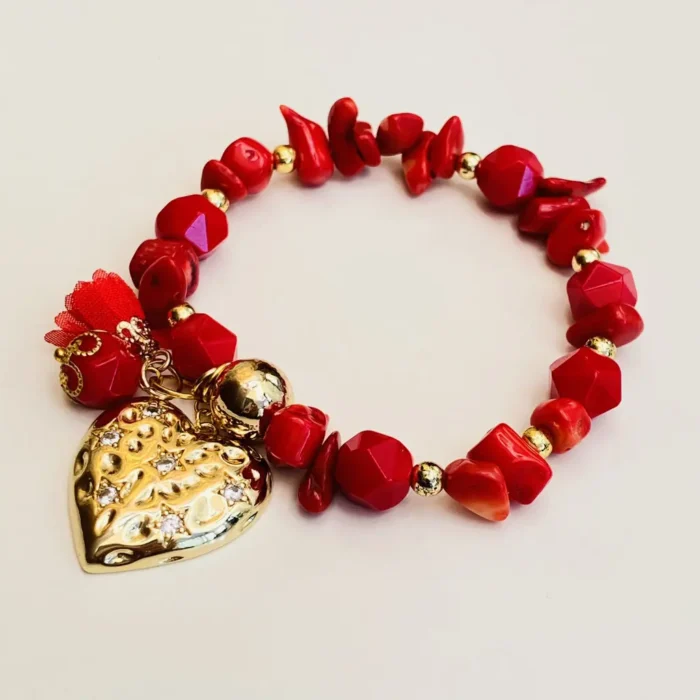 Red Coral Elegant Bracelet