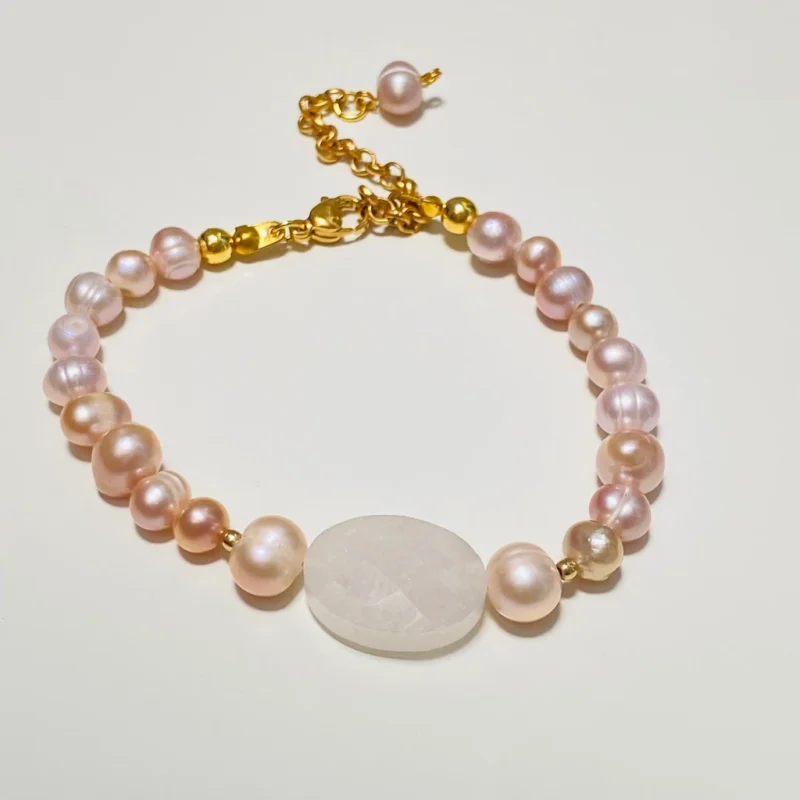 Rose Fresh Pearls Bracelet