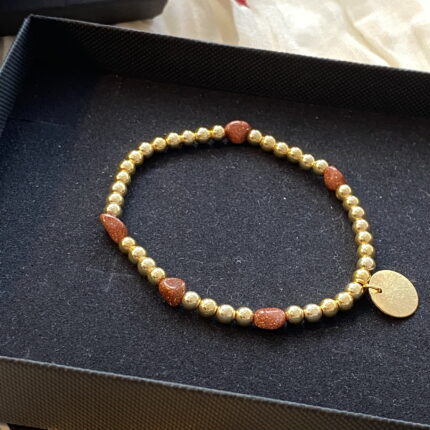 Sandstone gold Hematite Bracelet