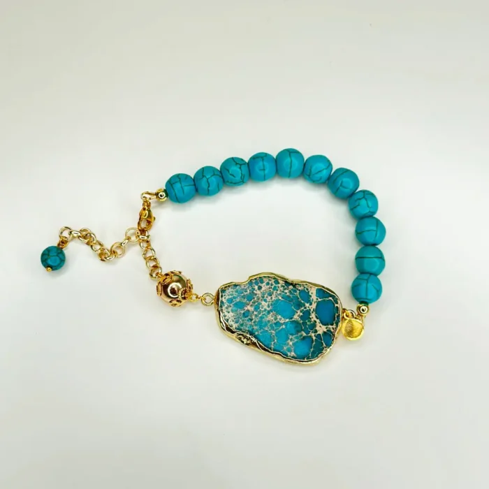 Turquoise Chic Gold Bracelet