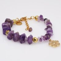 Unique Elegant Amethyst Pendant Jewellery Set