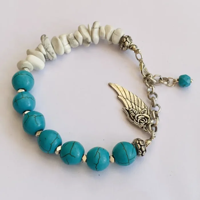 White Blue Turquoise Bracelet