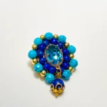 Turquoise Lapis L Brooch