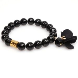 Black Onyx Gold Chic Bracelet