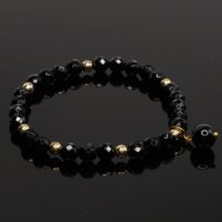 Black Tourmaline Gold Bracelet