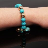 Luxury Gold Plated Turquoise Bracelet