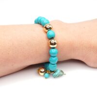 Luxury Gold Plated Turquoise Bracelet