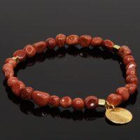 Sand Stone Petit Gold Bracelet