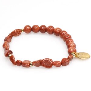 Sand Stone Petit Gold Bracelet