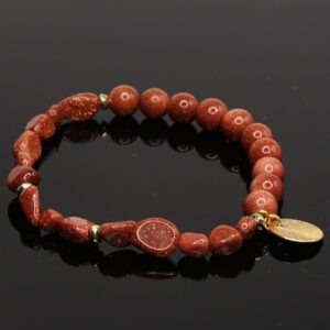 Sand Stone Petit Gold Bracelet