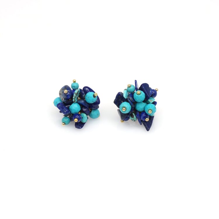 Lapis Lazuli And Turquoise Earrings